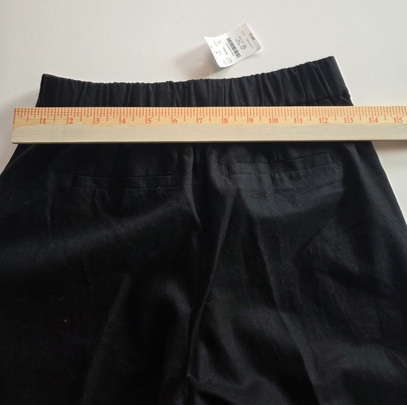J.Crew Black Linen Dress Pants 2P Petite Fit - Picture 2 of 8